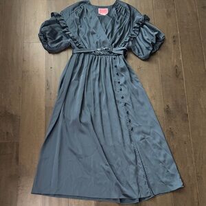 ♠️Kate Spade Blue Belted Midi Dress